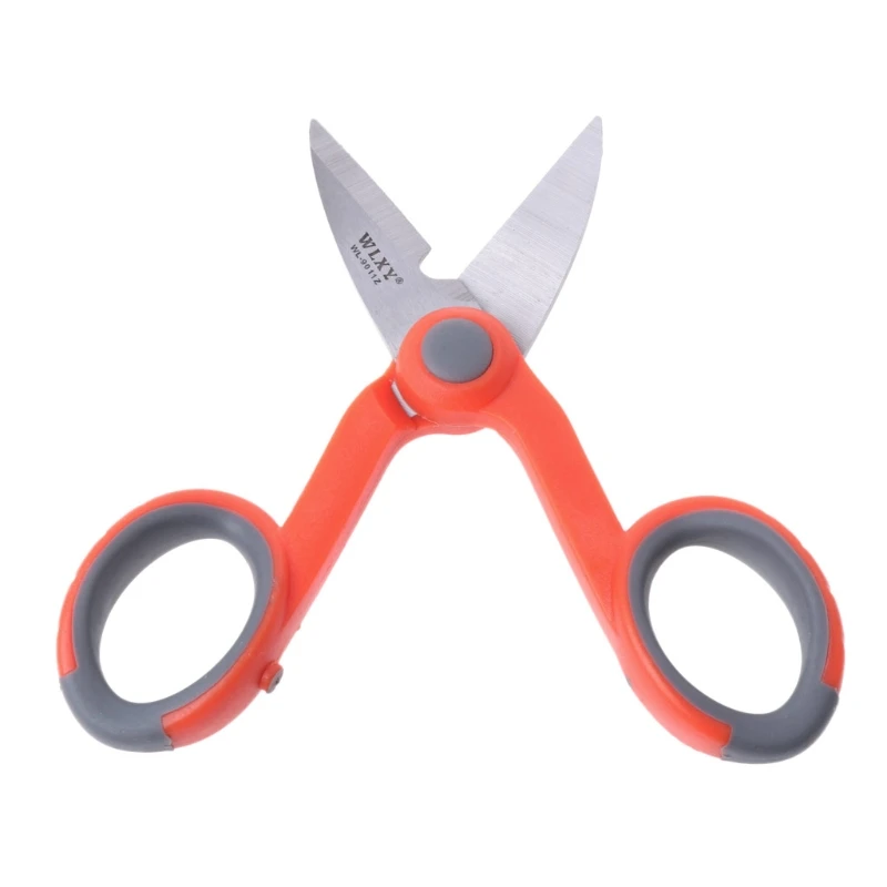 Drop#Wholesale 5-1/2" Multipurpose Electrical Shears Fiber Optic Kevlar For Cut Electrical Wire Dropshipping 6