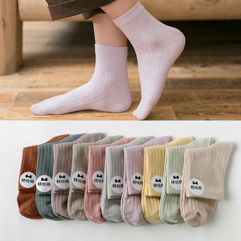 Женские носки, Sokken, мопс, 5 пар, со скидкой, высококлассные, Корейская версия, весна и осень, толстые женские носки, дикая пара