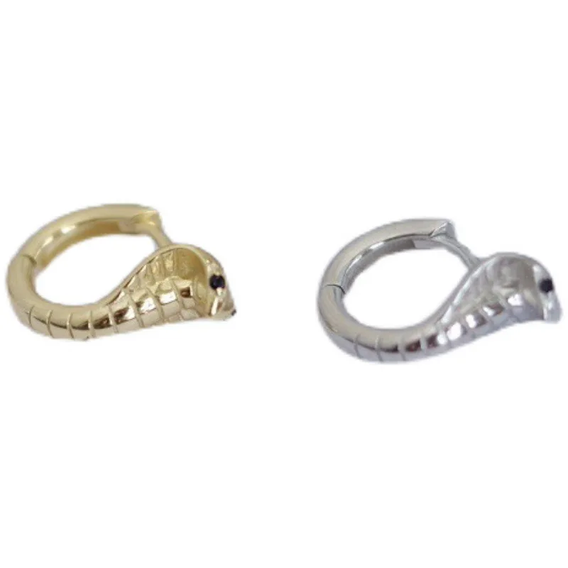 Turtleland 925 Sterling Silver King Cobra Snake Hook Earrings – Elegant Fashion Jewelry