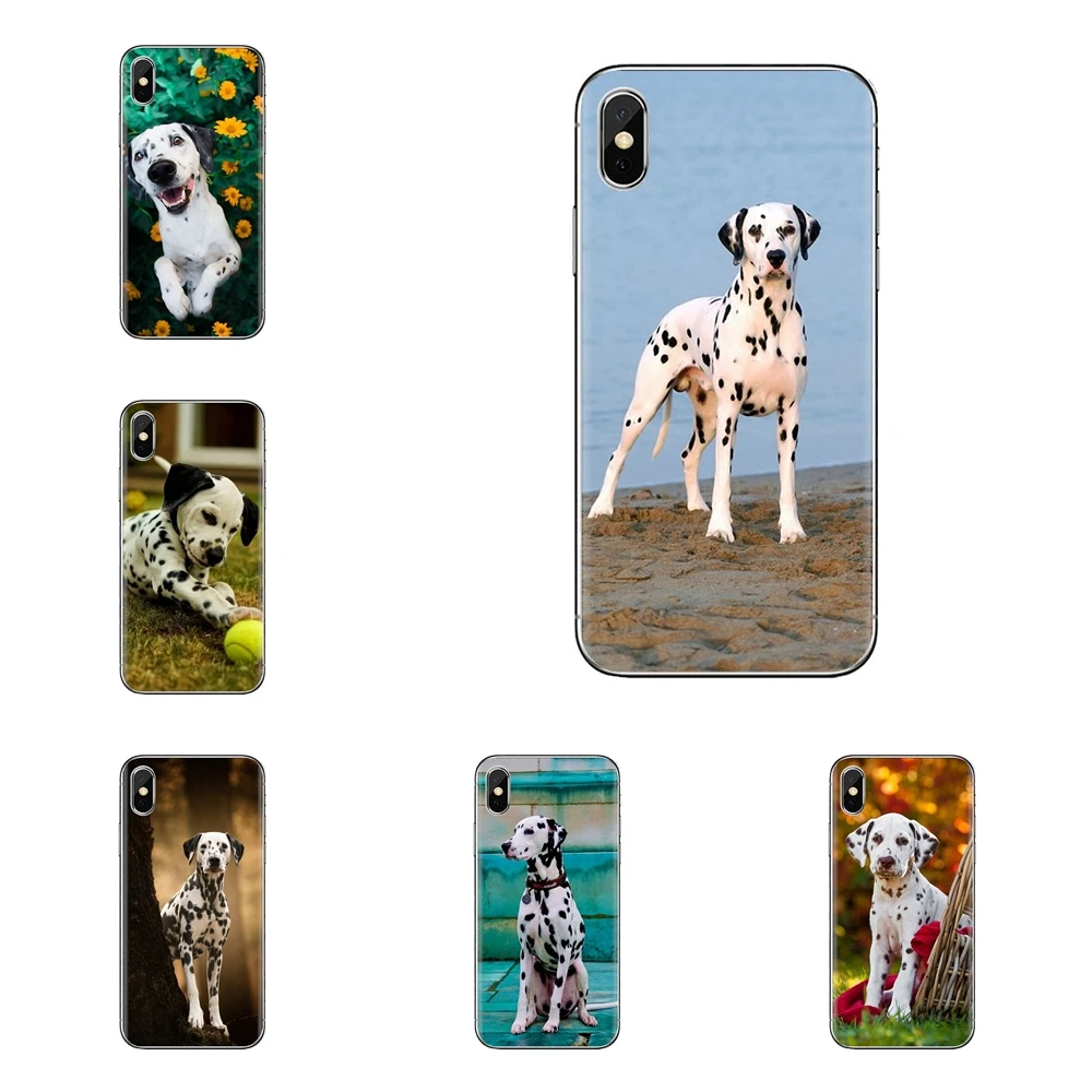 Baby Dalmatian puppies Dog For Sony Xperia Z Z1 Z2 Z3 Z5 compact M2 M4 M5 C4 E3 T3 XA Huawei Mate 7 8 Y3II Transparent TPU Cover | Мобильные
