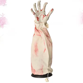 

1Pc Halloween Electric Ghost Hand with Sound All Saints Day Celebration Hand Sculpture