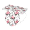 10pcs Adult Floral Printed Masks Mouth-muffle Disposable Flower Pattern Face mask 3 Layer Ply Meltblown Cloth Filter Facemask 5