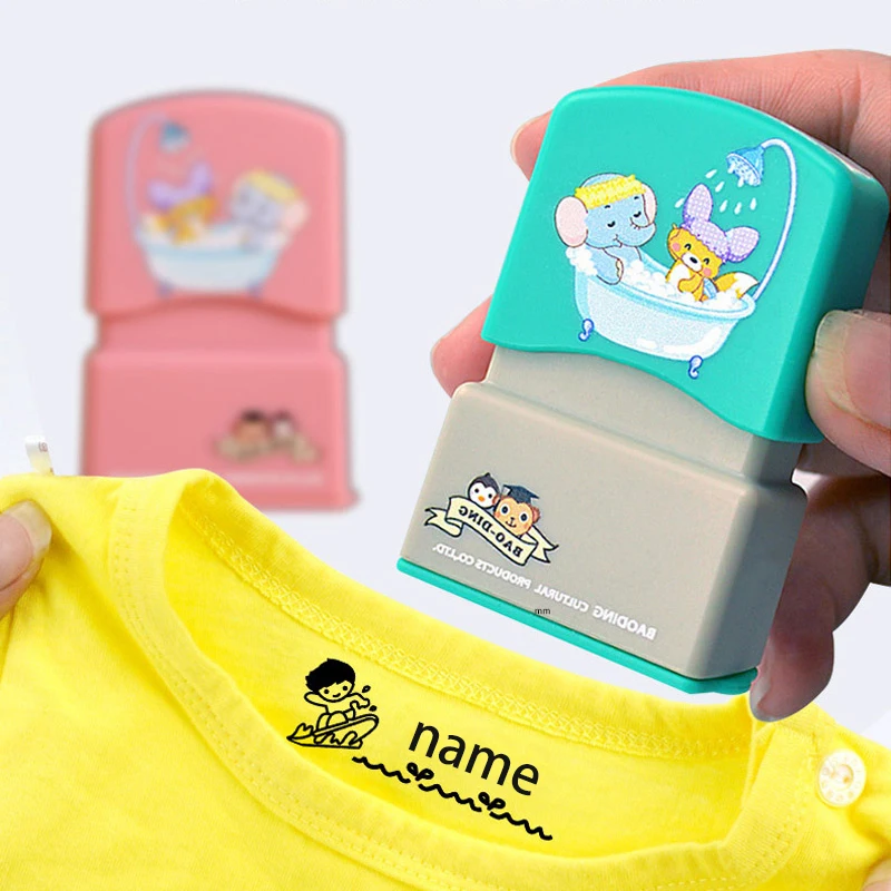 

Customized Personal Name Stamps Child Cartoon Waterproof Clothes Chapter Custom Kindergarten Teacher Children's Toy Sticker