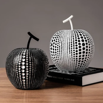 

Nordic Style Home Decoration Accessories Lucky Apple Ornaments Resin Craft Home Furnishing For Decoration Office Desk Figurines