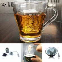 Кости Череп силиконовый заварочный ситечко для чая многоразовый фильтр диффузор для дома свободный листовой диффузор чайник сито аксессуары