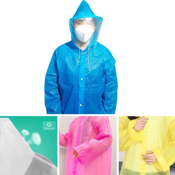 

10PCS Disposable PPE Hoodies Raincoat Gown Dust-proof Isolation Clothes Suit Security Protection Clothing with Face Shield