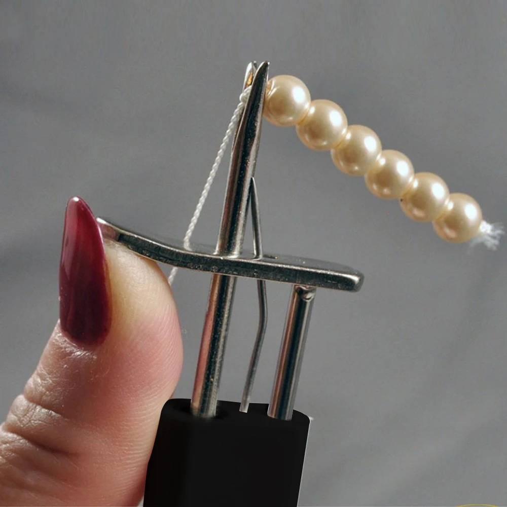 ELIAUK Strumento di annodamento di perline per gioielli di perle strumento per creare nodi sicuri per cordare perle spago di rosario e altre perline per creare gioielli di perle 