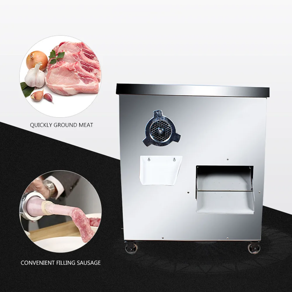 

Commercial Stainless Steel Twisting & Cutting Machine Electric Meat Grinder Meat Cutter For Cut Meat, Stuffed Sausage