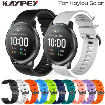 

22MM Soft Silicone Replacement Strap For Xiaomi Haylou Solar LS05 Smart Watch Sport Wrist Strap Bracelet Band Accessories