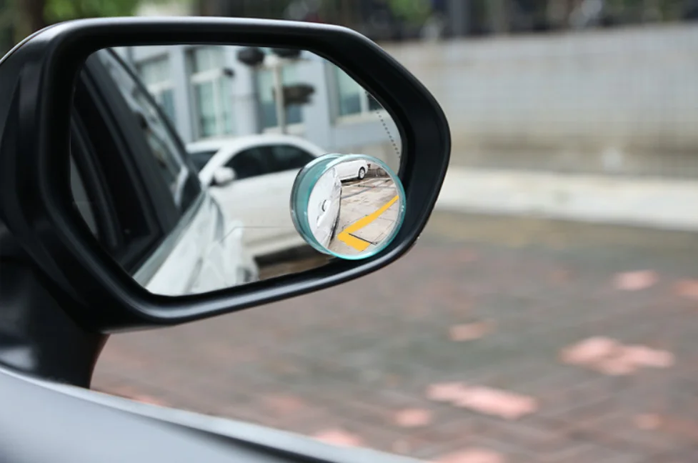 Color : White FZHENG Rétroviseur Auxiliaire Auxiliaire Vue arrière Convex Mirror Mirror Way Fit pour Parking Auxiliaire Variary Spot Spot Miroir Réglable Grand Angle 