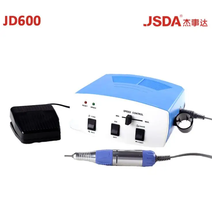 JD600 Настоящий Jsda Jd600 профессиональный маникюр, Педикюр сверлильный станок для ногтей электрические сверла инструмент для ногтей оборудование для искусства 35 Вт 30000 об/мин - Цвет: JD600
