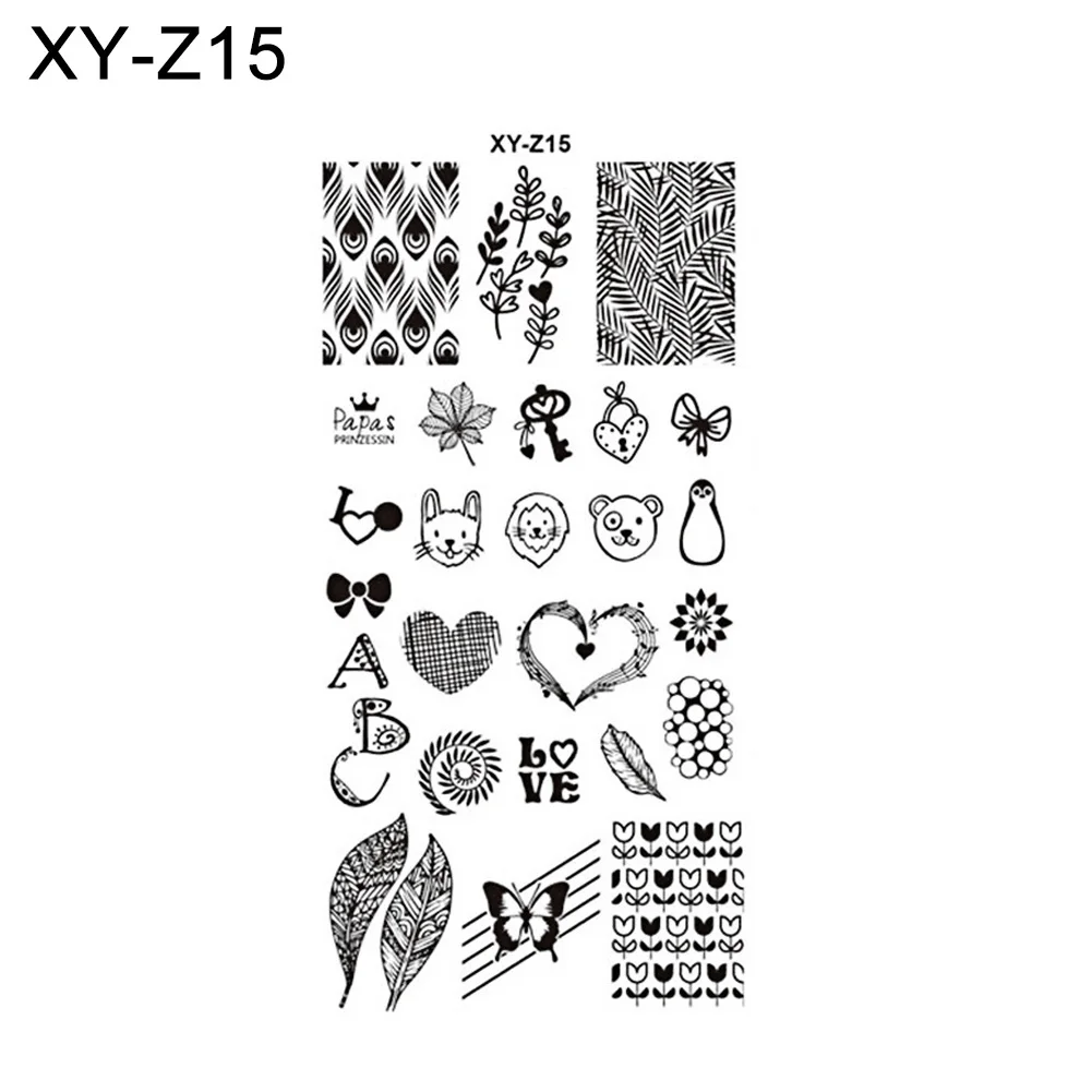 1 шт. DIY Рождественский стиль пластина для стемпинга для нейл-арта штамп маникюрный шаблон инструменты - Цвет: 15