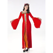 Женское платье для костюмированной вечеринки на Хэллоуин; платье королевы в стиле ренессанса и средневекового ретро-дворца; карнавальный костюм принцессы; бандажная одежда