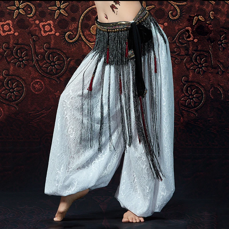 Bellydance Clothes Gypsy Costume Accessories Long Fringe Wrapped Belts 