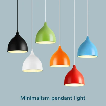 

Chandelier Color E27 LED Lamp Suspension Lighting Simple Aluminum Modern Kitchen Living Room Restaurant Living Room Bedroom Bar