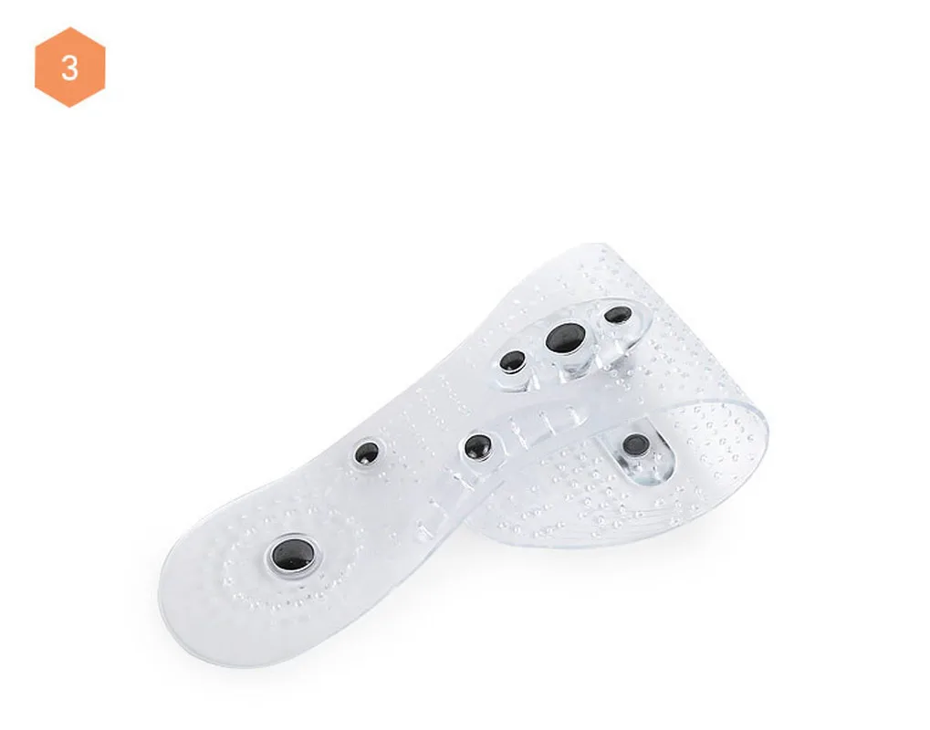 Weight loss slim insoles massage insole magnetic therapy silicone insoles transparent massage insoles foot care tools beauty