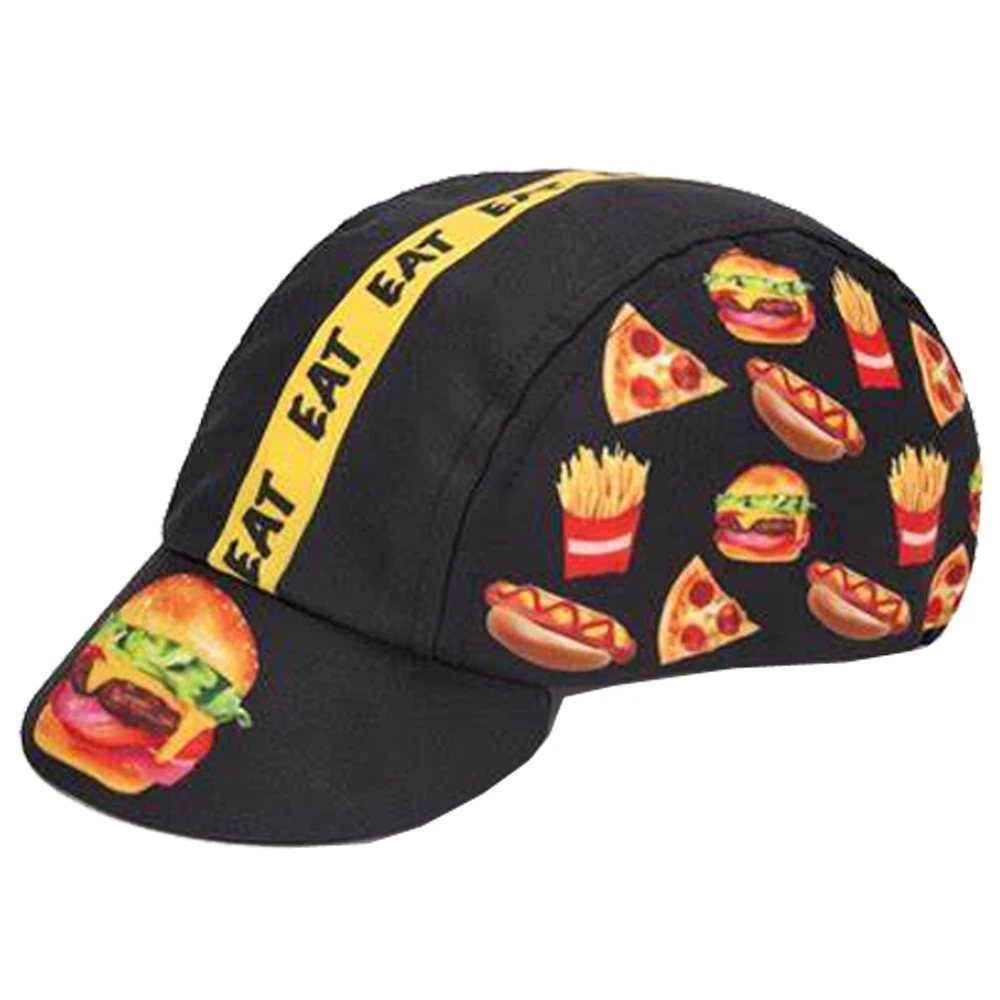 New Giant Tooth Cycling Caps Burger Pattern Bike Hat One Size Fits Most 6