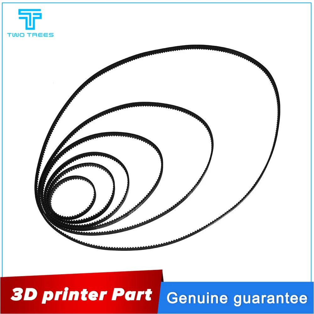 3D принтеры Запчасти GT2 закрытые зубчатый ремень для принтера резиновый ремень 2GT 6 мм 110 160 200 280 400 610 852 1220 мм синхронные ремни части