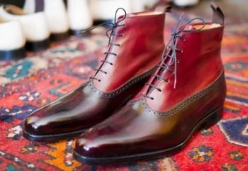 

Men Shoes New Fashion High Quality Pu Leather Ankle Boot Male Casual Vintage Stylish Winter Martin Boots Zapatos De Hombre HB058