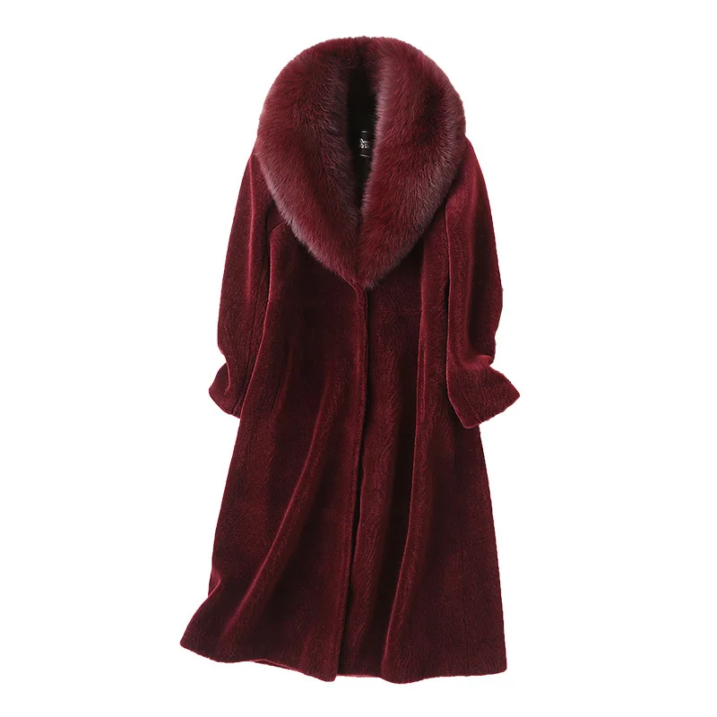 

Real Fur Coat Autumn Winter Coat Women Clothes 2020 Korean Vintage 100% Wool Jacket Sheep Shearling Tops Manteau Femme ZT3698