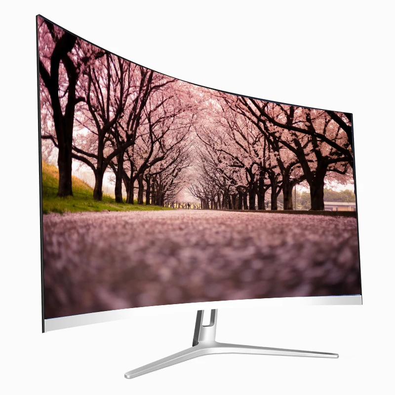 4k monitor Factory Price 32 inch 144Hz HD 1080P Curved Screen Narrow Frame MVA LCD Display Gaming Monitor HD Delicate Eye Protec