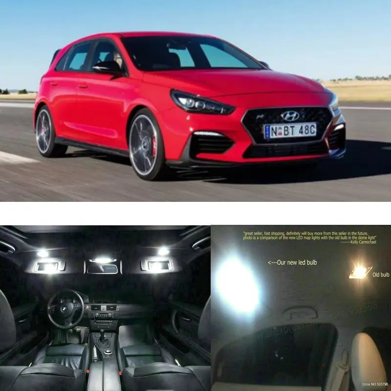 Светодиодные внутренние фары для Hyundai i30N 2019 11 шт. светодиодные автомобилей