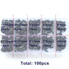 100pcs/box 8/9/11/13.5/15mm Mini Black Plastic Safety Triangle Nose for Toy Doll for Teddy Dog Stuffed Animals Dolls Accessories 6