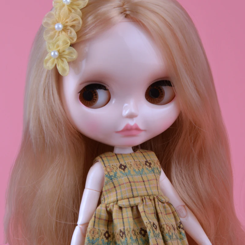 

Blyth Doll Blyth Matte Face Frosted White Skin 1/6 BJD Ball Jointed Doll Custom Dolls for Girl Gift for Doll Collection
