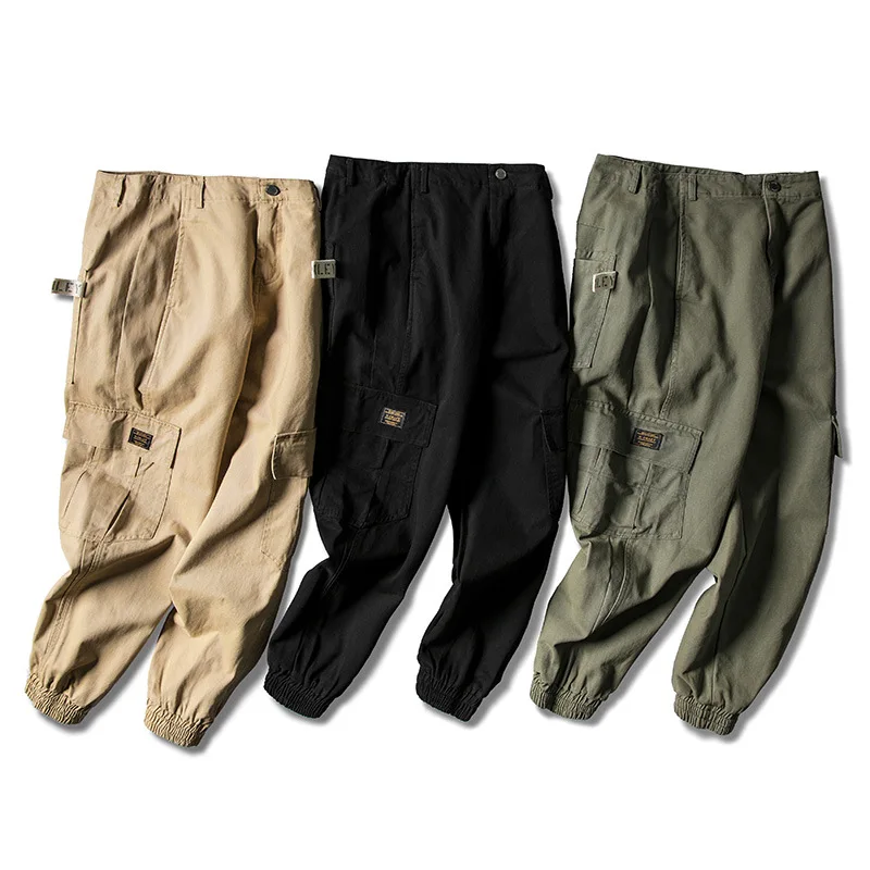 

Vertical Ze Produced 19 Years Spring New Style Japanese-style Origional Pocket Segmentation Workwear Skinny Pants