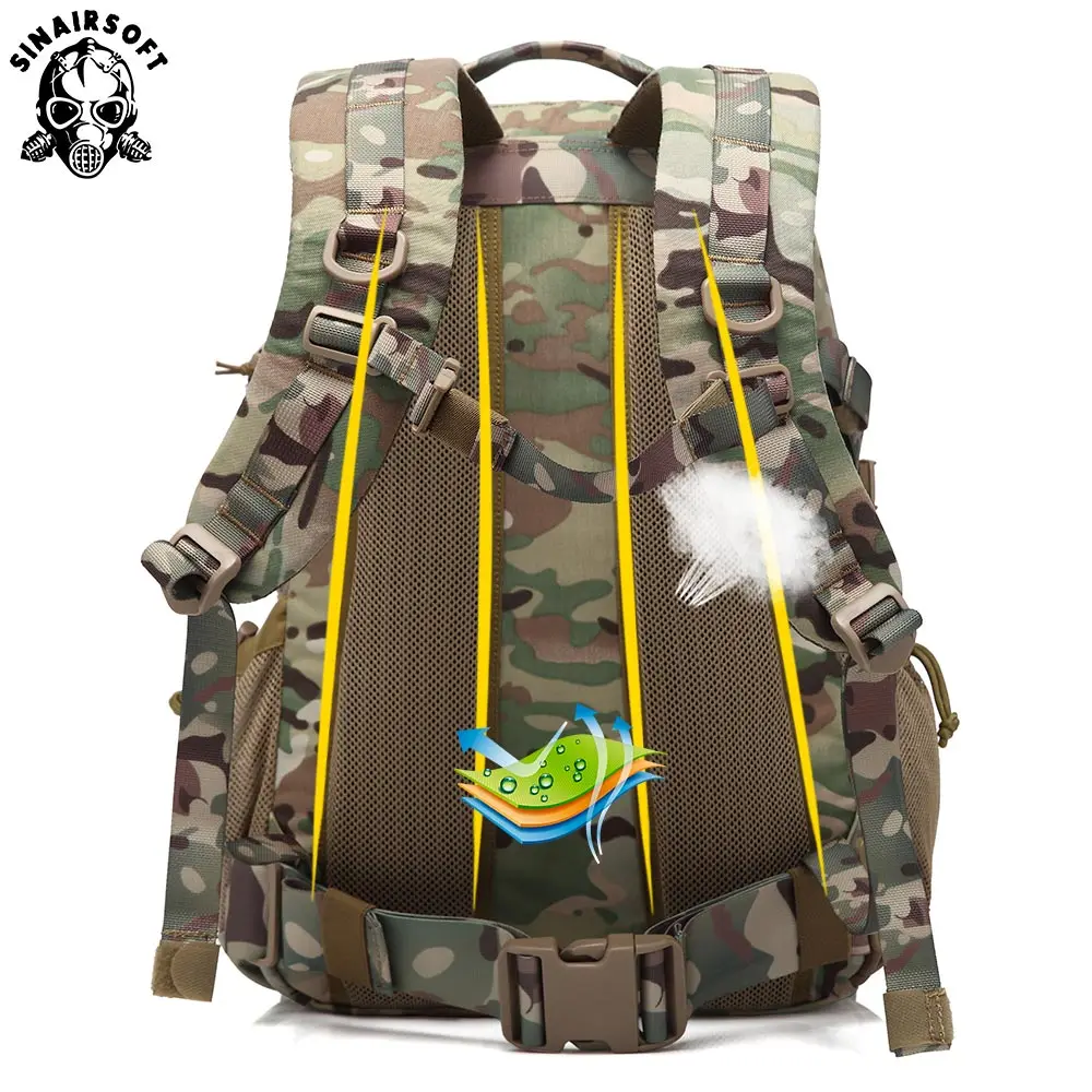 25L Outdoor Tactical Backpack Military Army Bag Rucksack Men Camping Tactical Backpack Hiking Sports Molle Pack Climbing Bags