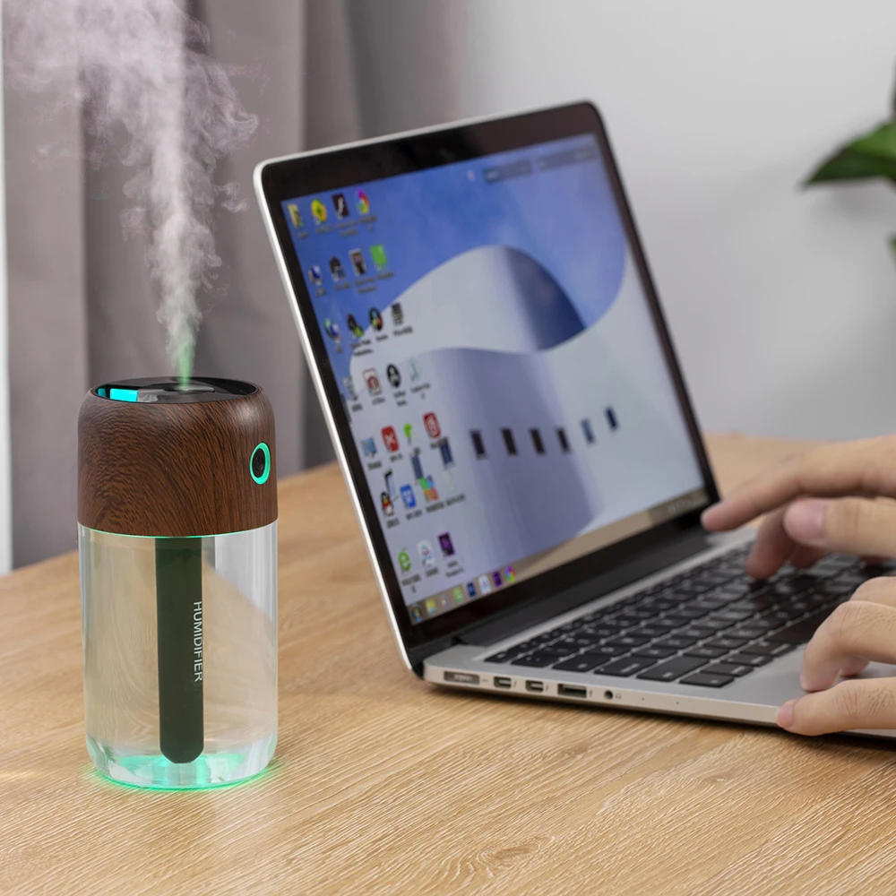 Портативный ультразвуковой ослепительный USB увлажнитель 300 мл распылитель для