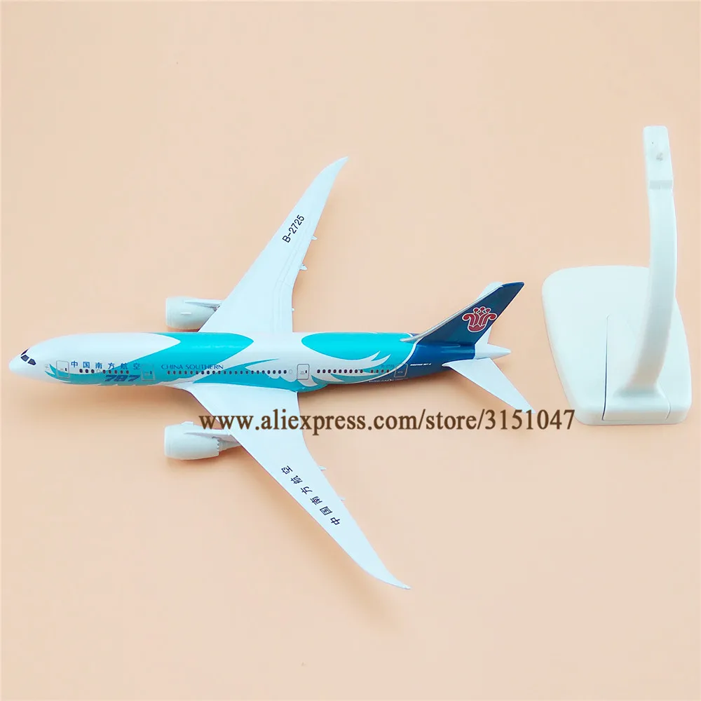 20 см модель самолета Air China Southern B787 Boeing 787 Airways Airlines из металлического сплава литье