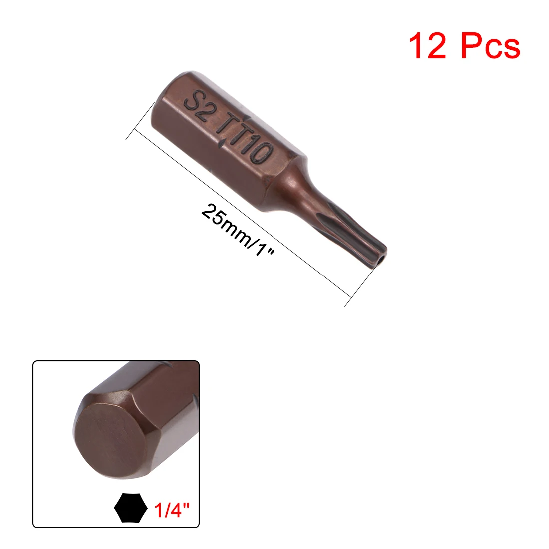 Uxcell 5 состоит из 12 штук, Количество отвертка Philips bits S2 высокого сплава Сталь для ручной Электрический отвертки пневматические сеялки и так далее