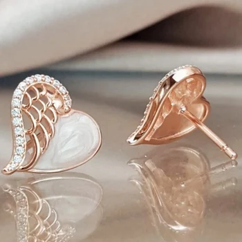 

Jewelry Accessories Alloy Love Wings Girls Age Temperament Earrings Bracelet Necklace Pendant Bracelet Material Stud Earrings
