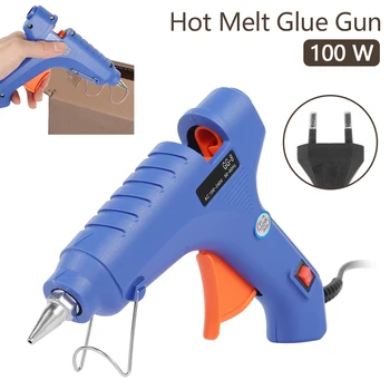 

100W High Temp Heater Hot Melt Glue Graft Gun Repair Tool Heat Gun Electric Heat Temperature Tool Industrial Mini Guns EU Plug