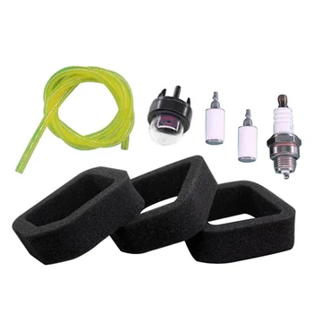

String Trimmer Fuel Air Filter Line Spark Plug Primer Bulb Set For Ryobi RY09903 RY09973 Parts Garden Power Tools