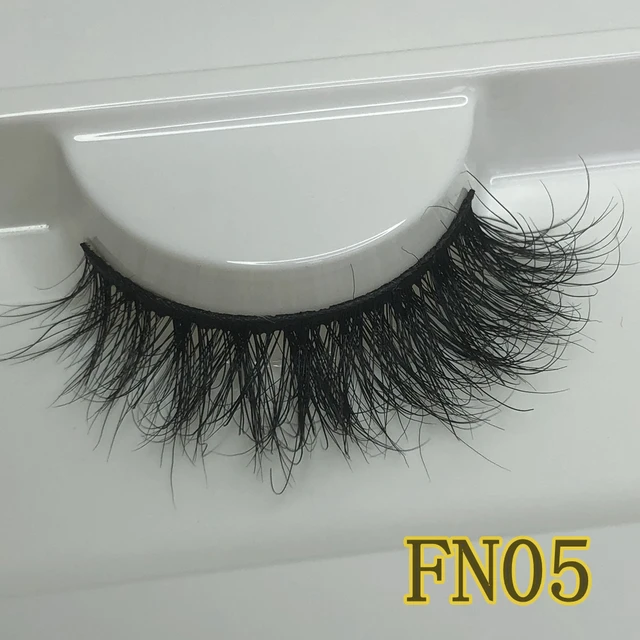 Mikiwi FN Natural Mink Lashes 10-12MM Super Fluffy Short Eyelashes Faux Cils GB Popular Messy Lashes Less Hair Faux Lashes FN05