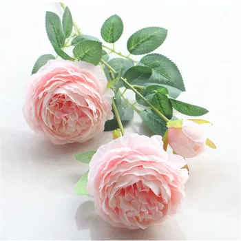 

1 pc Artificial Flowers Wedding Decoration Peony Artificial Flower Silk Fake Flowers for Party Home Valentine's Day Decor