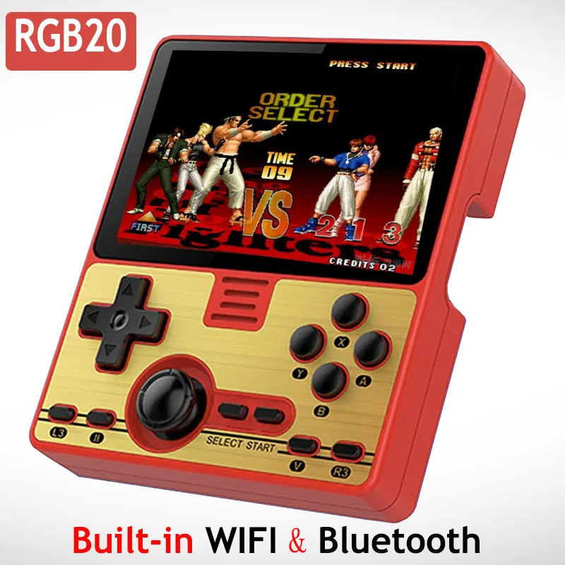 Игровая консоль POWKIDDY RGB20 RK3326 с встроенным Wi Fi модулем для мультиплеера 3 5 дюймовым