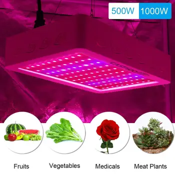 

CASTNOO 500W LED Grow Light Full Spectrum Indoor Hydro Veg Flower Grow Panel