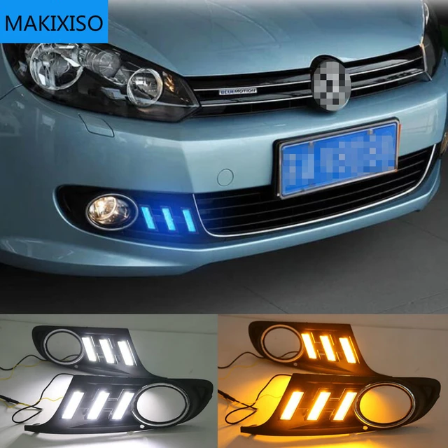 Car Fog Lights Day Driving Running Light for VW Volkswagen POLO 6R