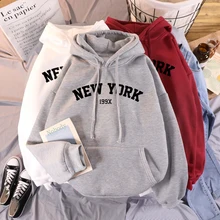 Aliexpress - NEW Sweatshirts winter Women’s NEW YORK printing Hooded Female 2021 Cotton Thicken Warm Hoodies Lady Autumn Tops