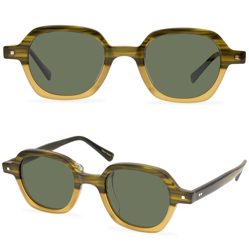 

Retro Classic Polygonal Polarized Sunglass 2021 Woman Fashion Neutral And Simple Sun Glasses