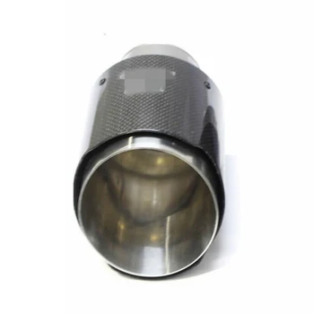 

Inlet 3In Exhaust Pipe Outlet 4In Black Car Exhaust Pipe Universal 1pc