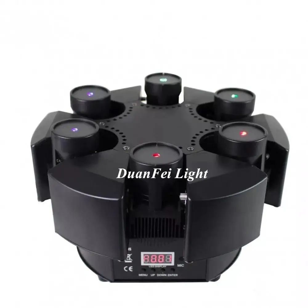 

2019 New 6 Heads Moving Head Beam Laser Light RGB Floral Color Laser Light Projector Unlimited Rotating Disco Laser Lyre