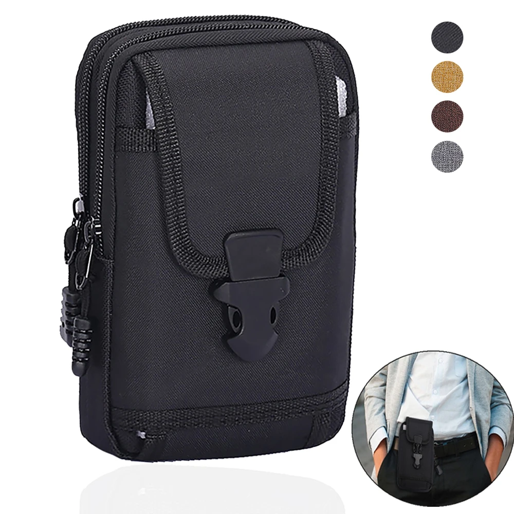 Bolsa táctica para teléfono, riñonera, accesorios para exteriores, utilidad EDC, artefacto divisor, linterna, Storager