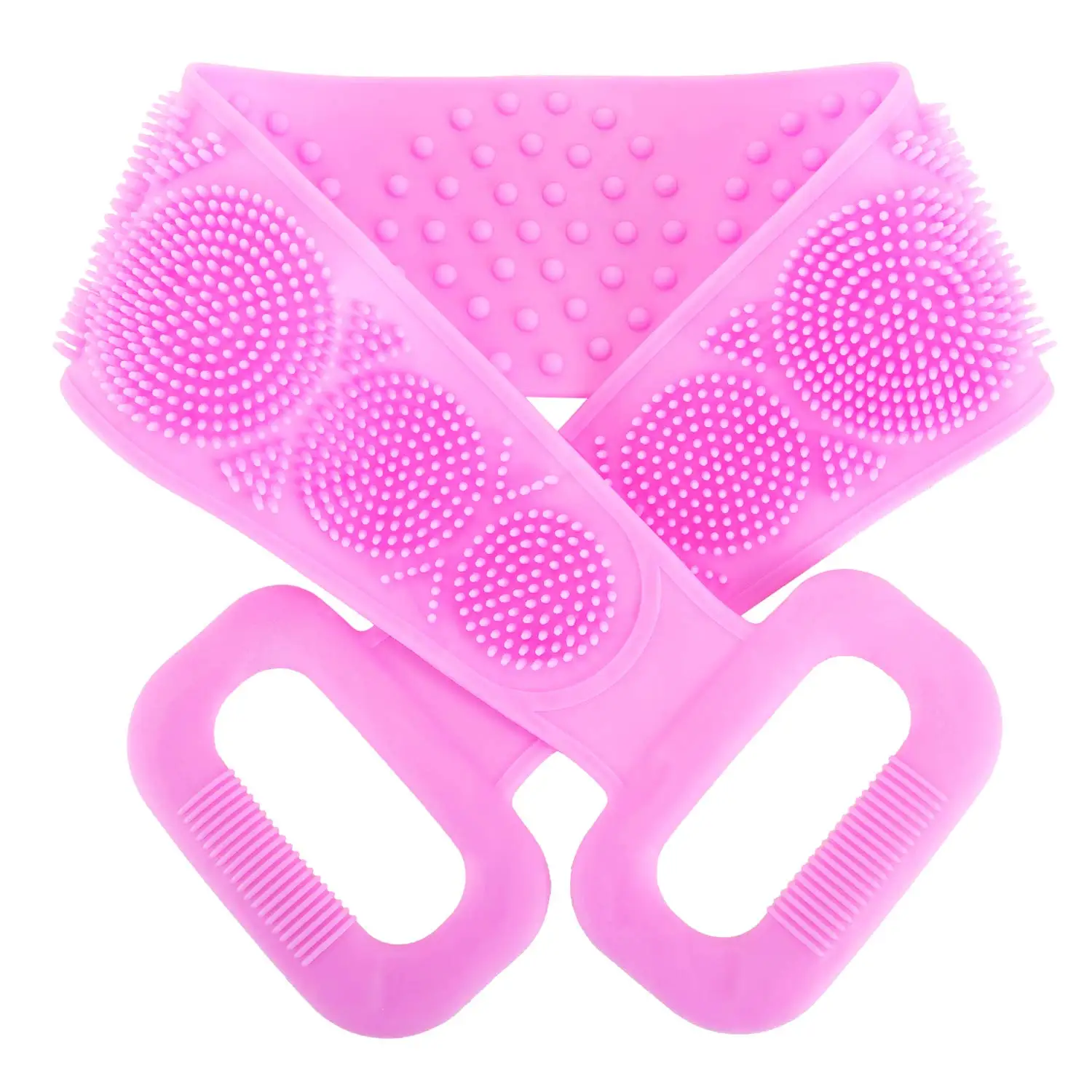 

Silicone Bath Body Brush - Exfoliating Lengthen Silicone Body Back Scrubber-Eco Friendly-Long Lasting-Comfortable Massage