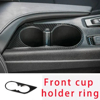 

For Camaro Bumblebee 17-20 carbon fiber Front cup holder ring molding trim