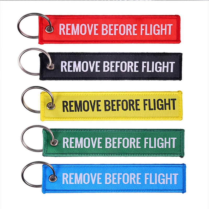 1 шт. модные бирки для связки ключей прямоугольная Полиэстеровая вышивка