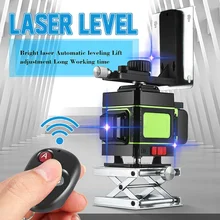 3D 12 синих линий лазерный уровень измерительные приборы линия 3x360 градусов вращающийся горизонтальный и вертикальный перекрестный лазерный уровень водонепроницаемый